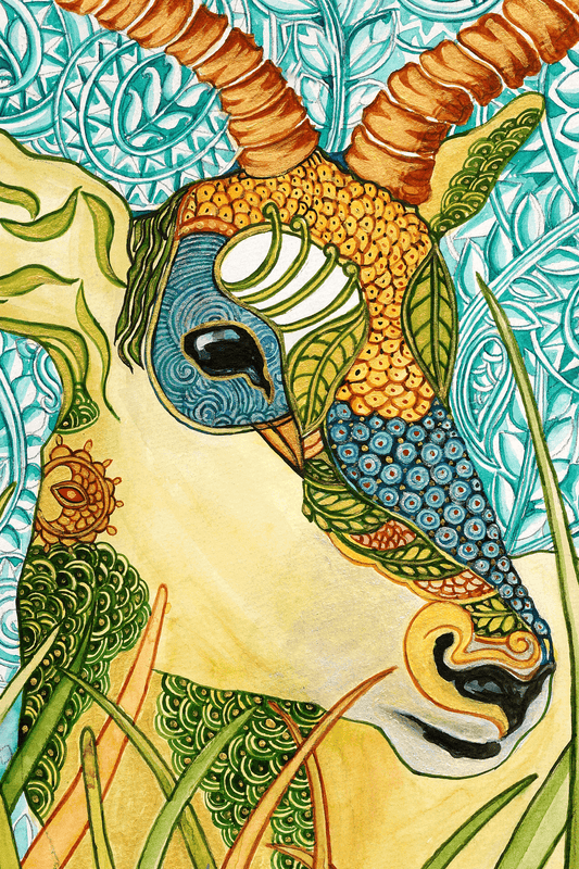 Watercolor Painting of a Majestic Deer - Image 2