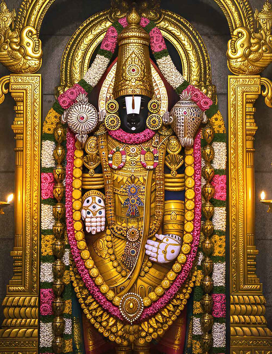 Divine Balaji Digital Painting – Sacred Wall Art for Home & Office Décor - Image 2