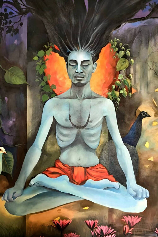 Eternal Calm: Acrylic Painting on Canvas Board - Image 2