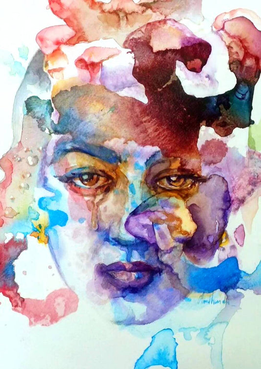 Eyes And Emotions: Watercolor on Canson Paper