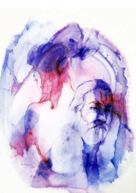 The Favorite Queen: Mixed Media on Paper