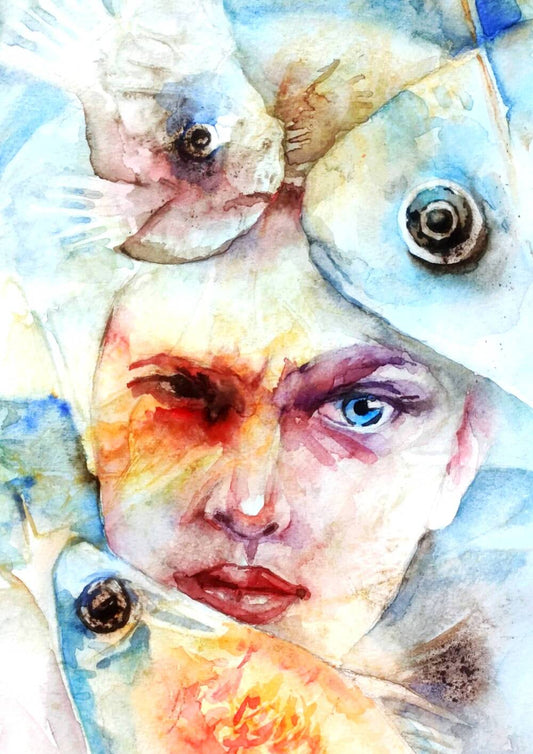 Oh Fish: Watercolor on A4 Canson Paper
