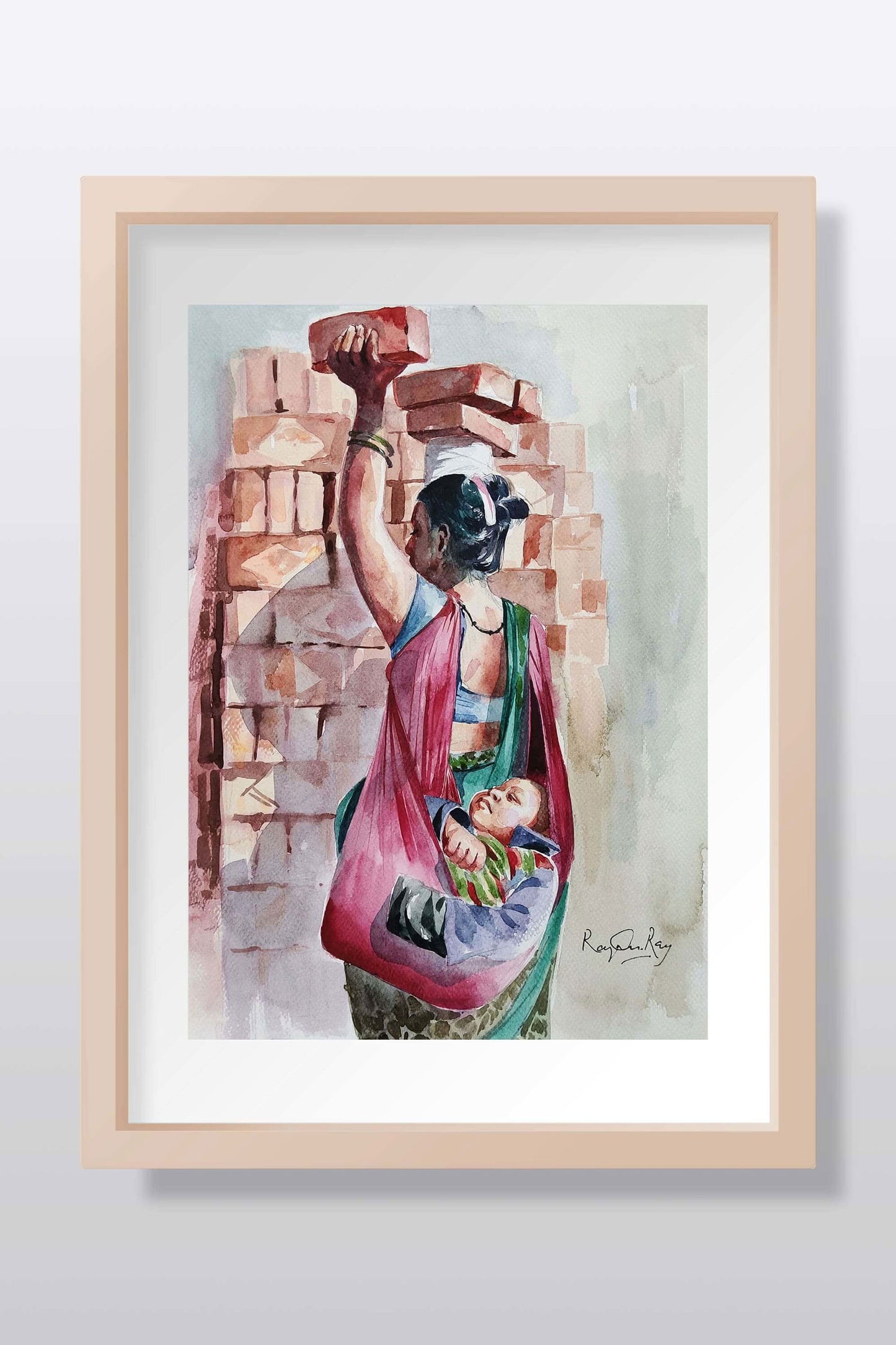 Another Side Of The City Watercolor painting - Image 1