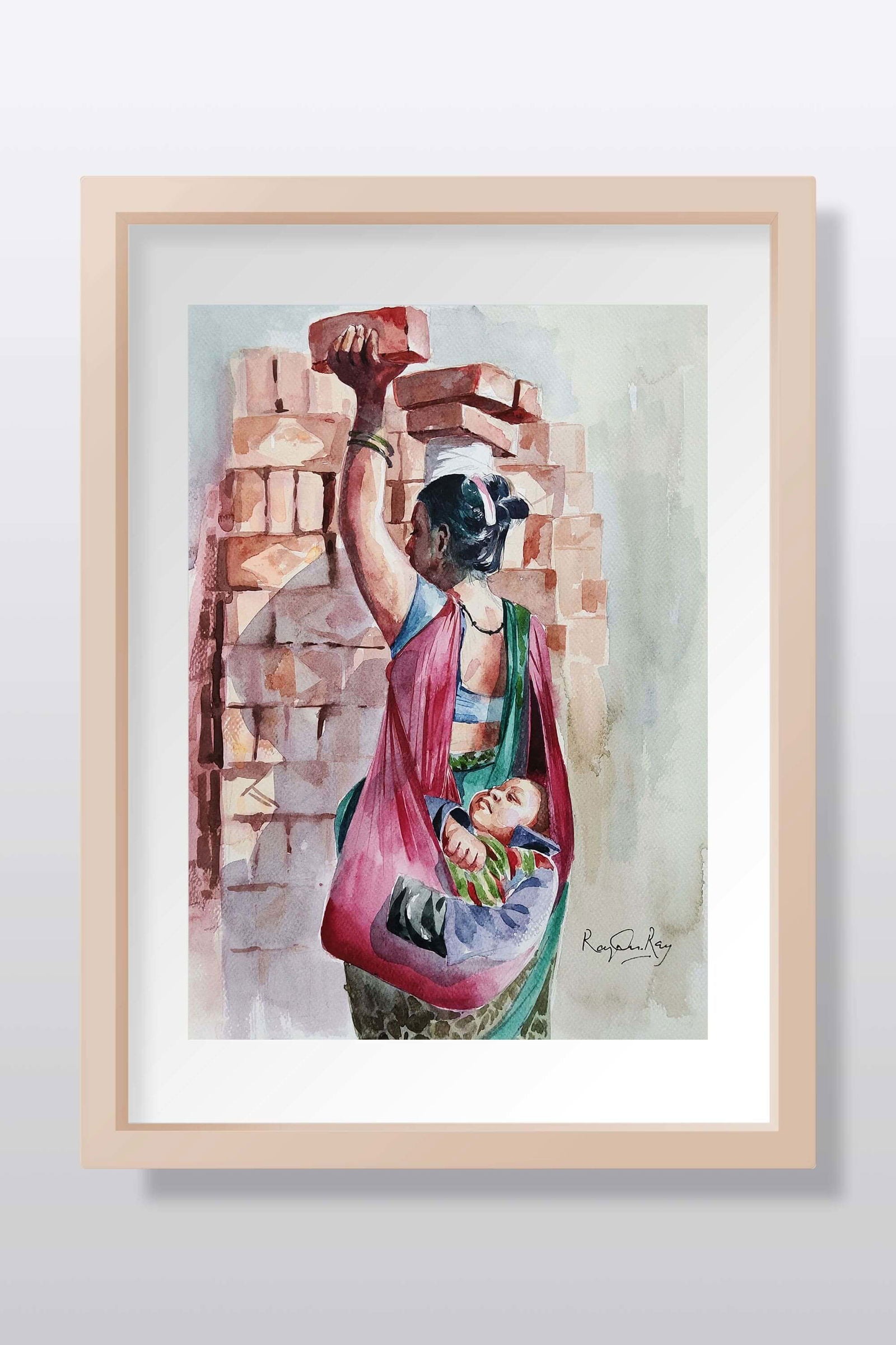 Another Side Of The City Watercolor painting - Image 1