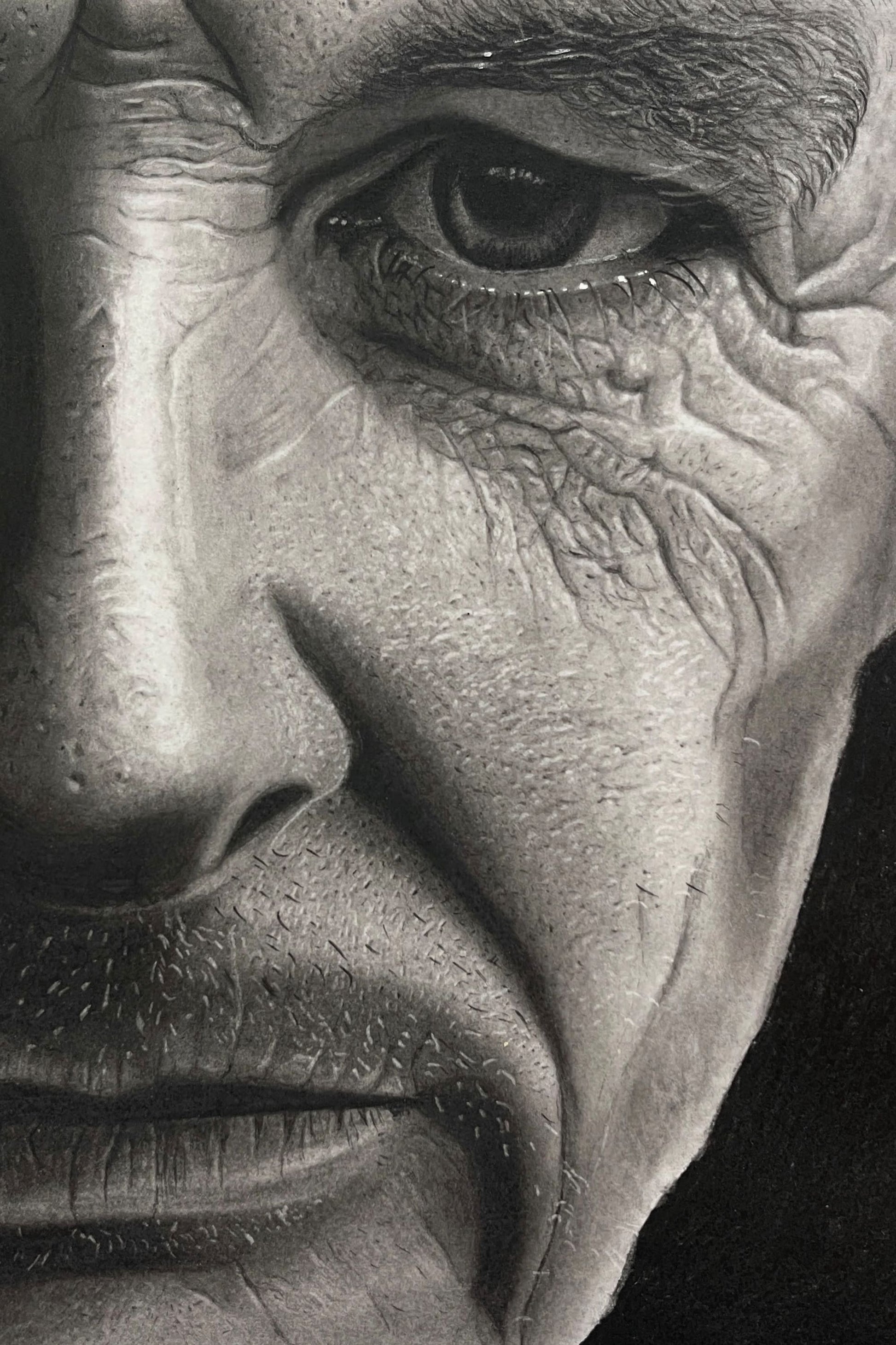 Echoes of time - realistic portrait by Art by Amrutha Vanka