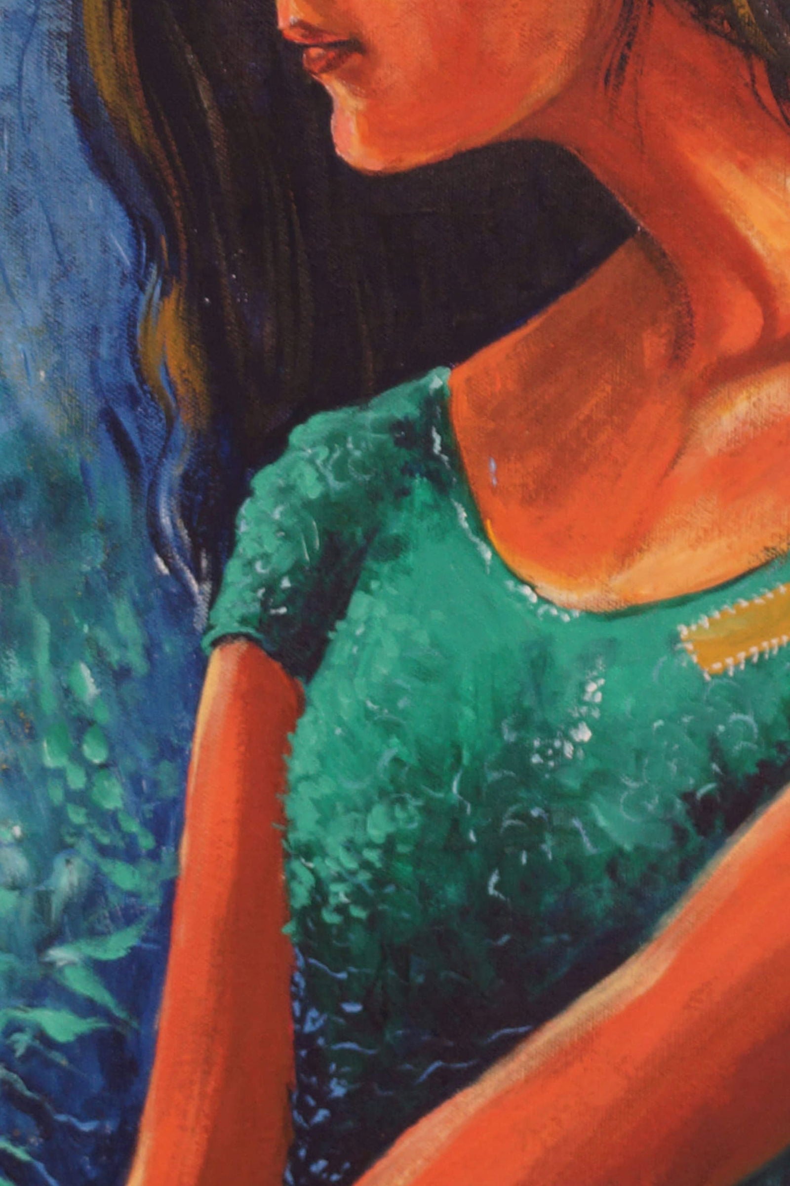 Girl Acrylic Painting | My Imagination 3 - Image 3