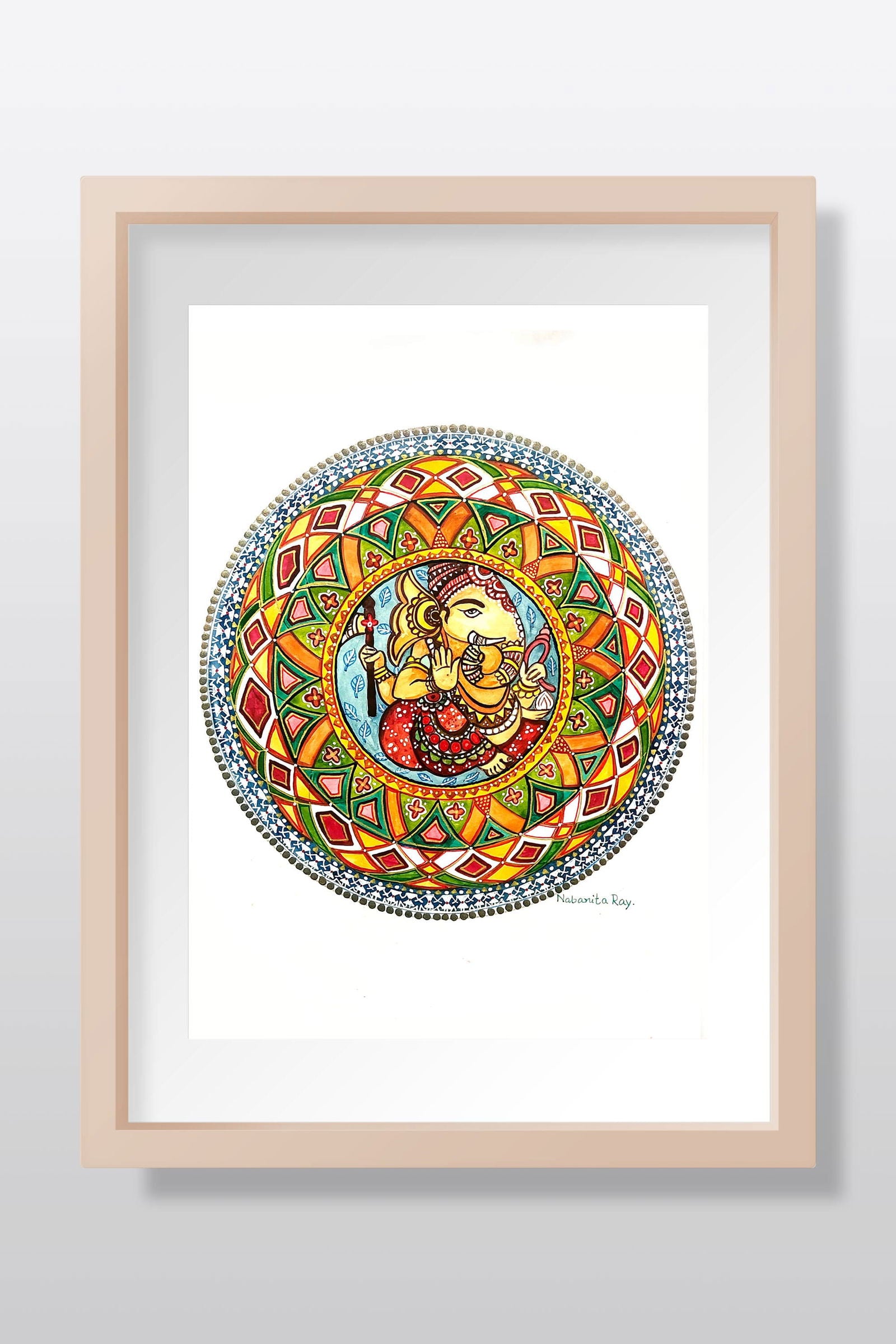 Lord Ganesha Watercolor - Image 1