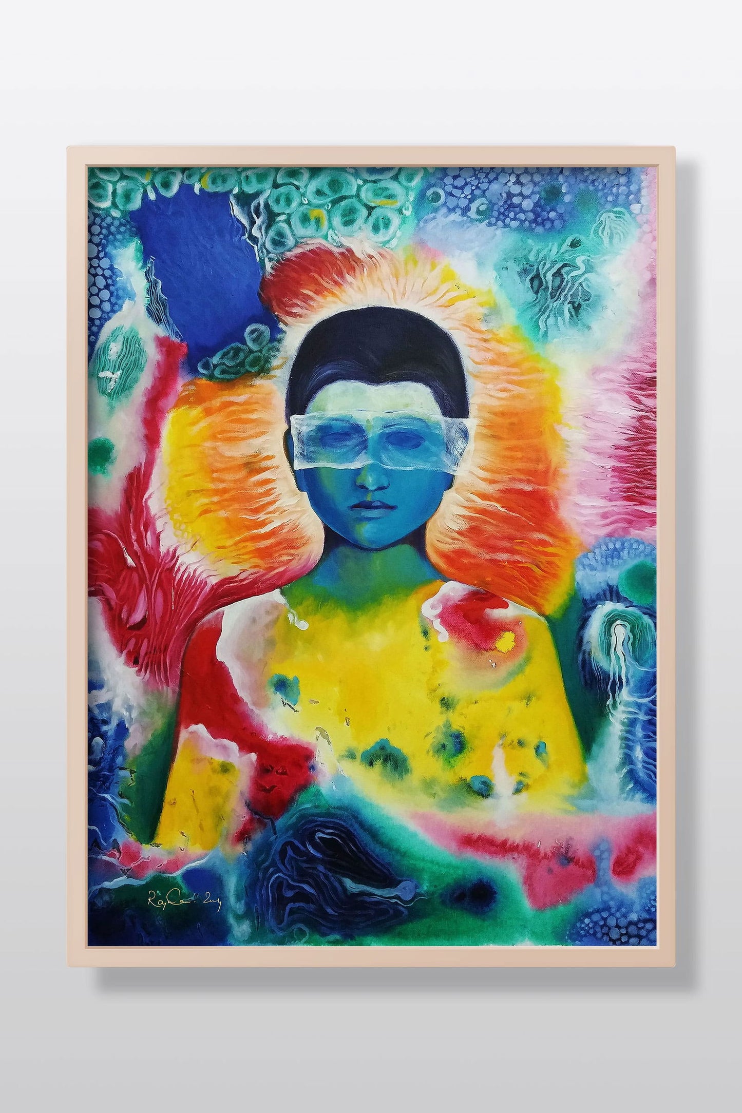 My Imagination 1 Acrylic Painting on Stretched Canvas - Image 1