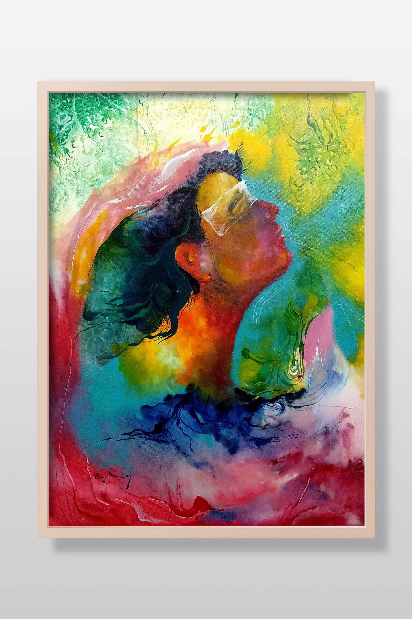 My Imagination 2 Acrylic Painting on Stretched Canvas - Image 1