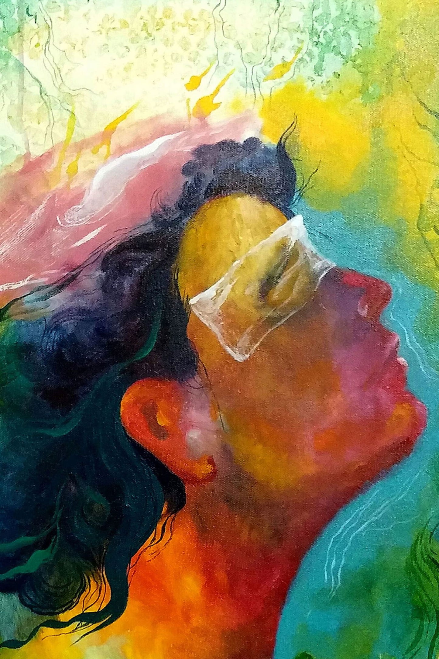 My Imagination 2 Acrylic Painting on Stretched Canvas - Image 4