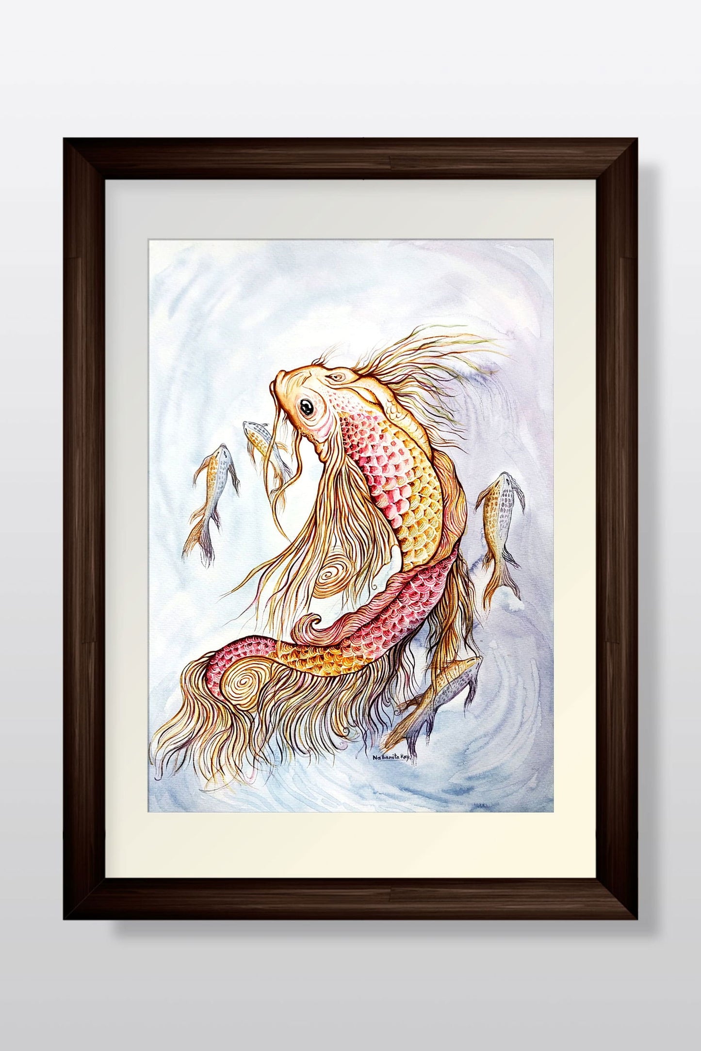 Serenade of Scales: Fish in Watercolor - Image 1