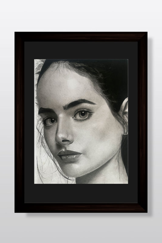 SilentGrace - realistic portrait by Art by Amrutha Vanka