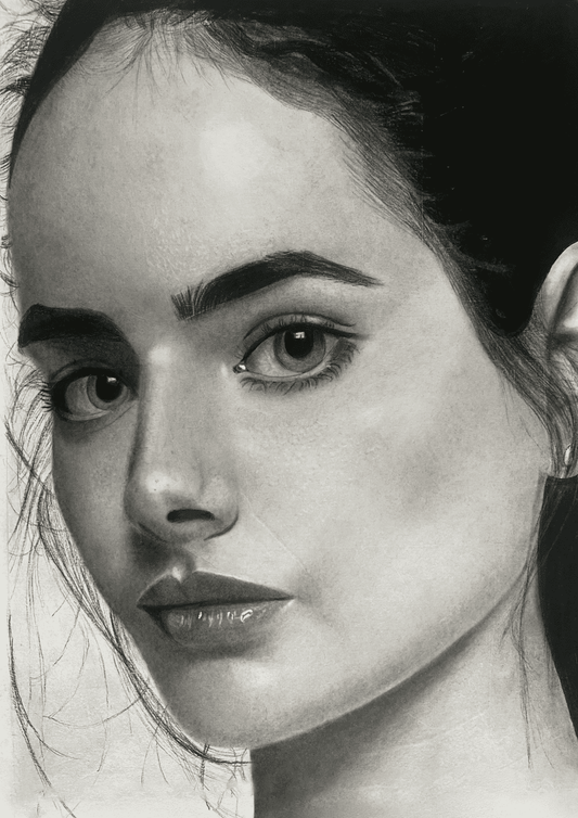 SilentGrace - realistic portrait by Art by Amrutha Vanka