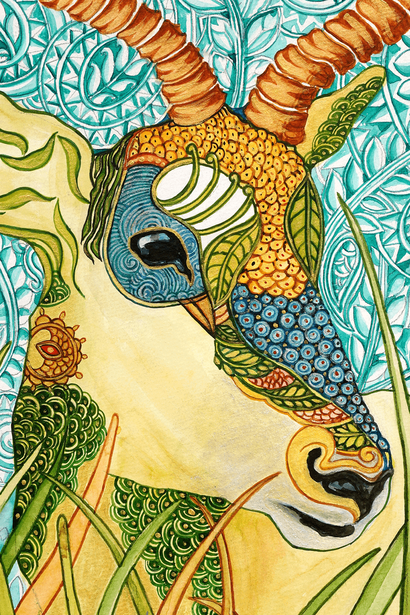 Watercolor Painting of a Majestic Deer - Image 2