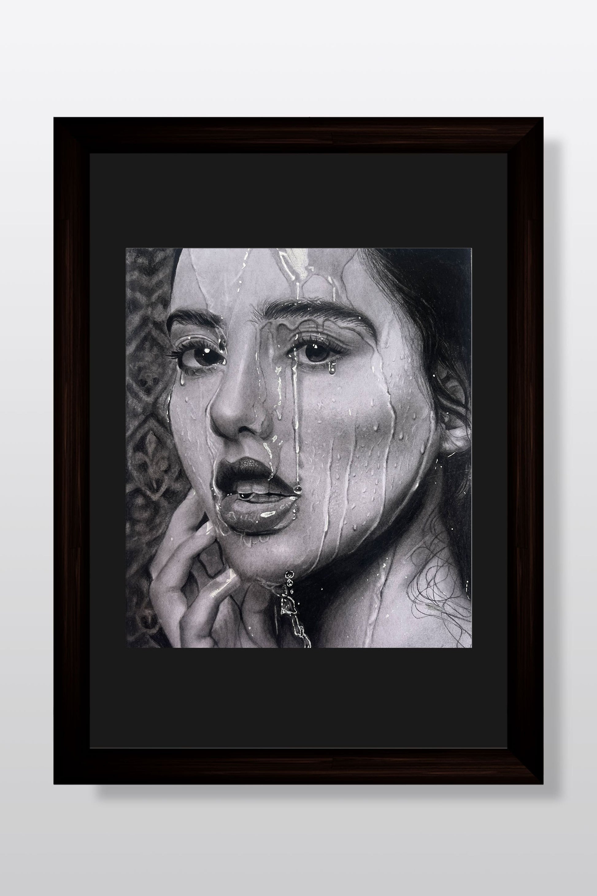 Whispers in water - realistic portrait by Art by Amrutha Vanka