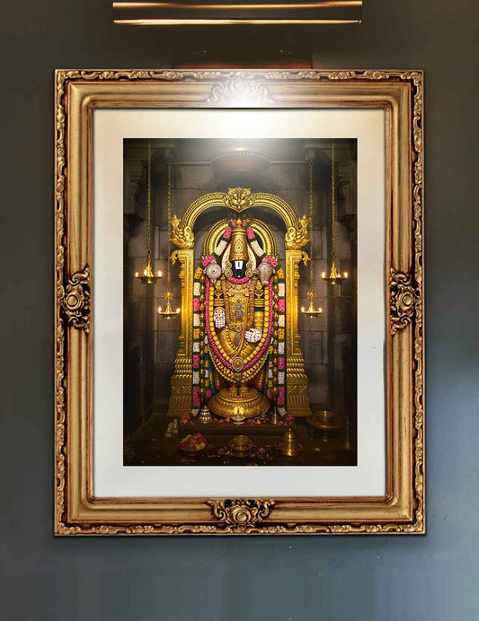 Divine Balaji Digital Painting – Sacred Wall Art for Home & Office Décor - Image 1