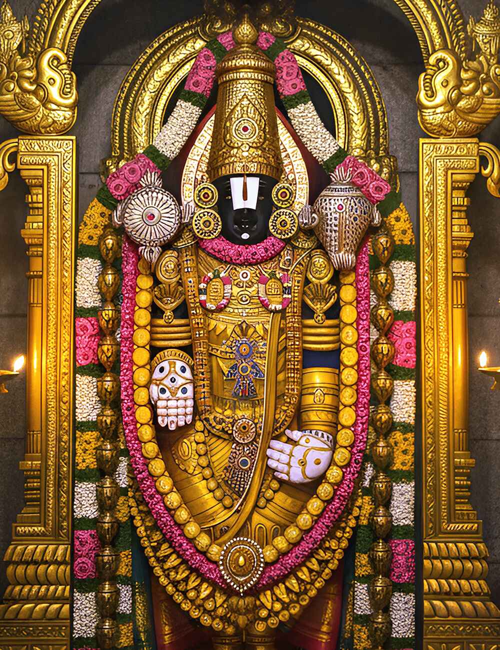 Divine Balaji Digital Painting – Sacred Wall Art for Home & Office Décor - Image 2