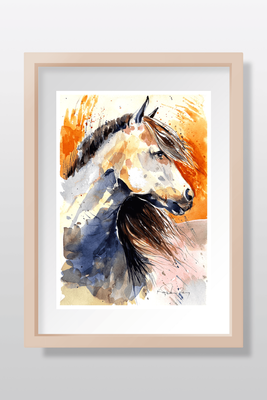 Stunning Watercolor Horse Watercolor painting Art by Rajendra Ray stunning-watercolor-horse