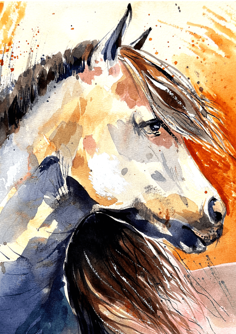 Watercolor Horse Painting | Art and Designers