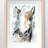 Horse in Bloom: Original Watercolor Painting