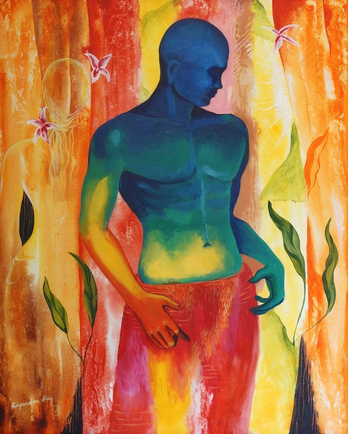 Roaming – Handmade Contemporary Acrylic Art on Stretched Canvas (24x30 Inch)