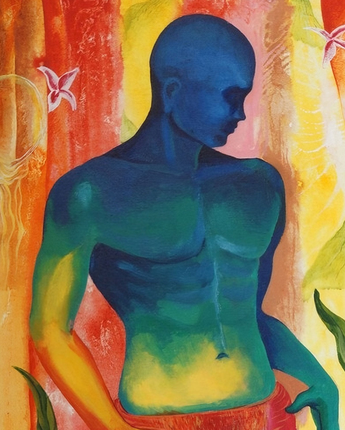 Roaming – Handmade Contemporary Acrylic Art on Stretched Canvas (24x30 Inch)